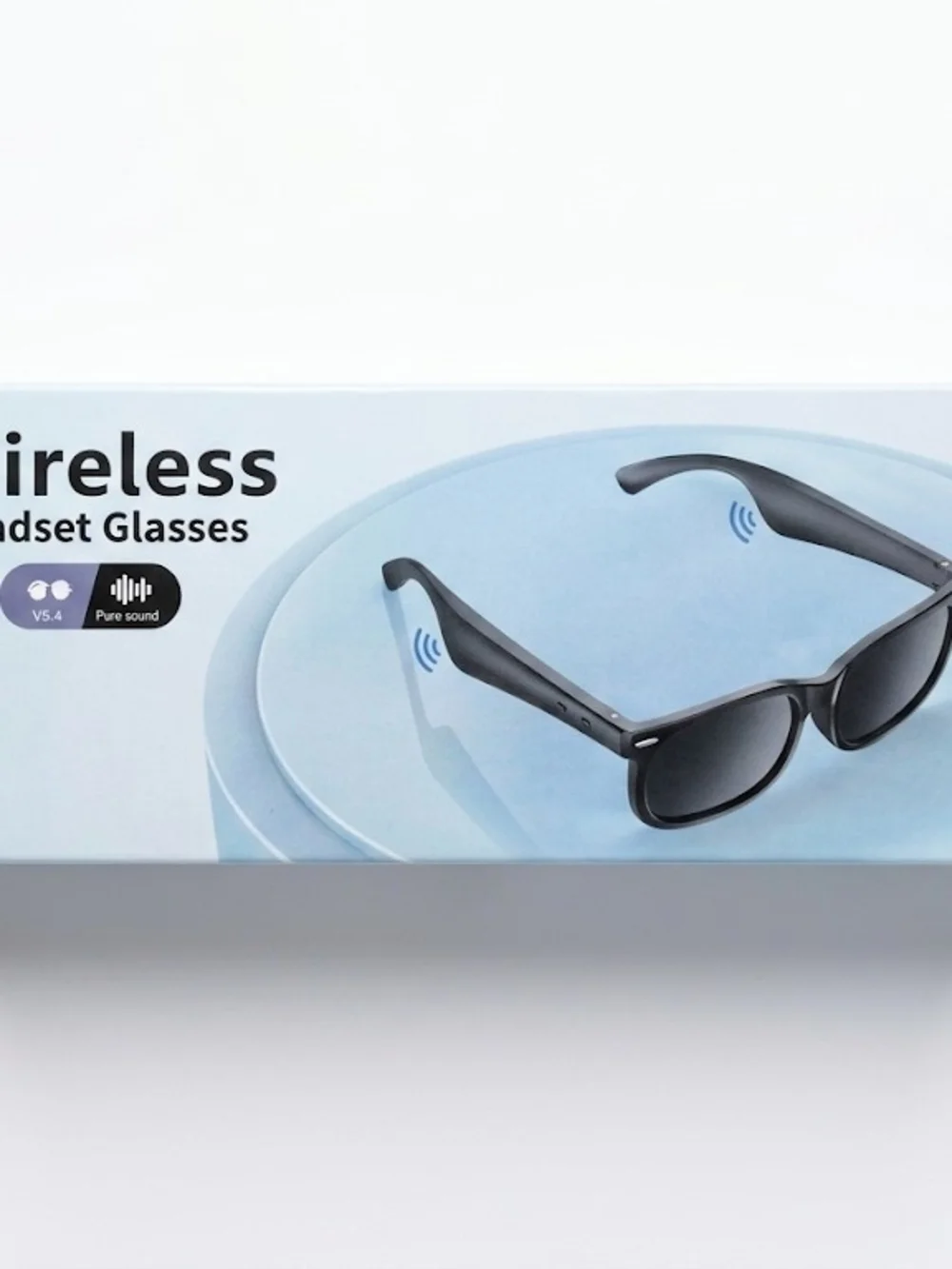 NIB Wireless Smart Audio Sunglasses Bluetooth Headset In Black